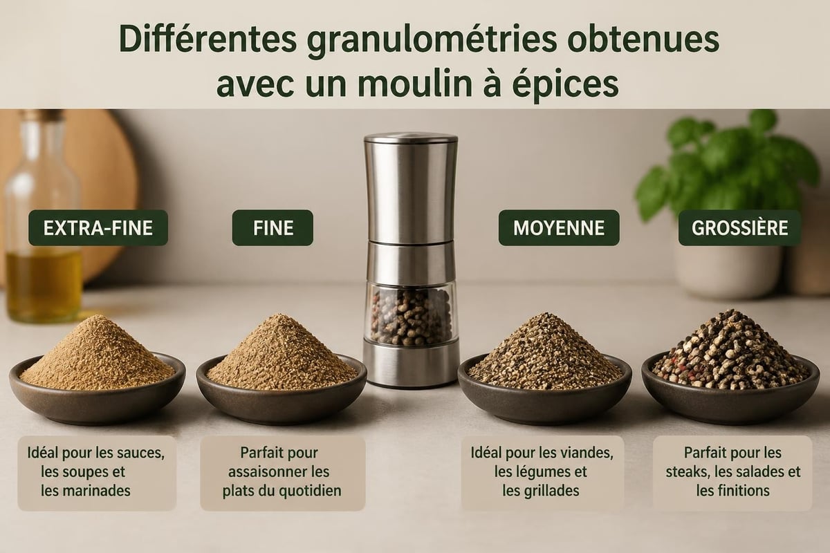 Réglages de mouture