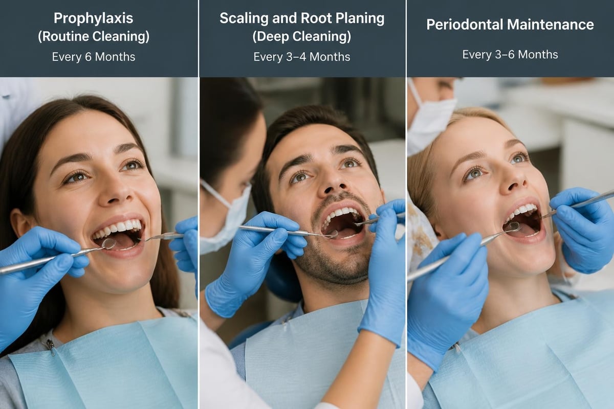 Types of dental cleanings comparison