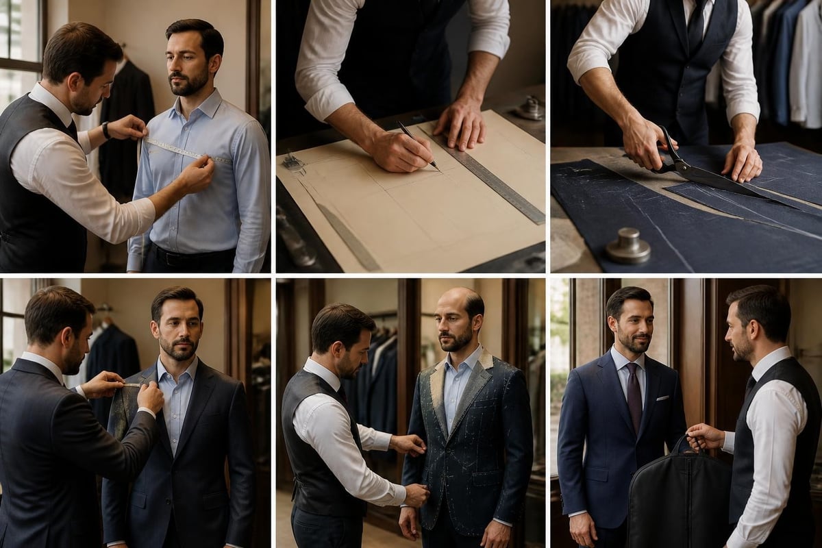 Bespoke tailoring process stages