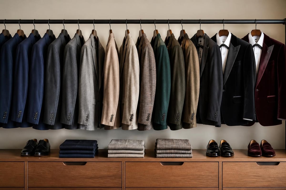 Custom suit wardrobe planning