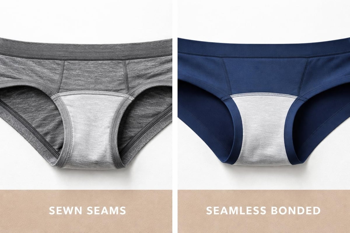 Technical underwear construction features