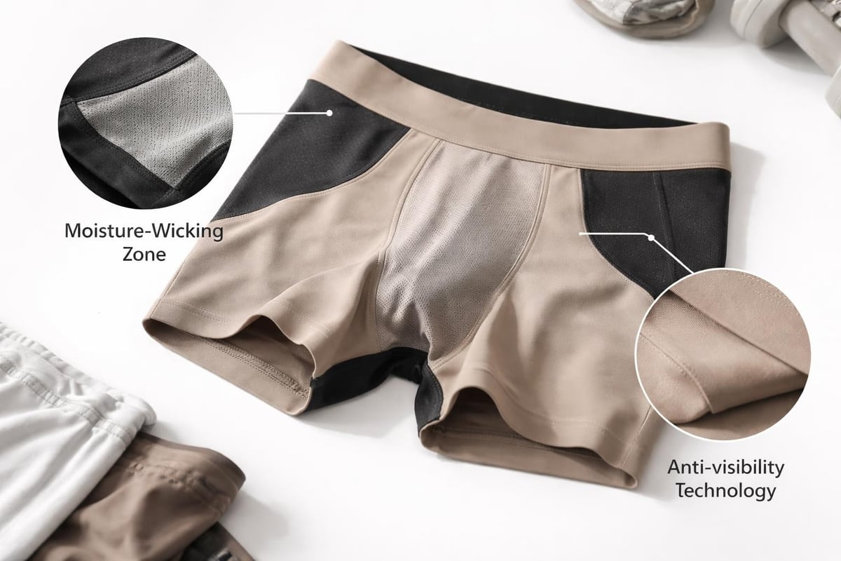 Functional activewear underwear features
