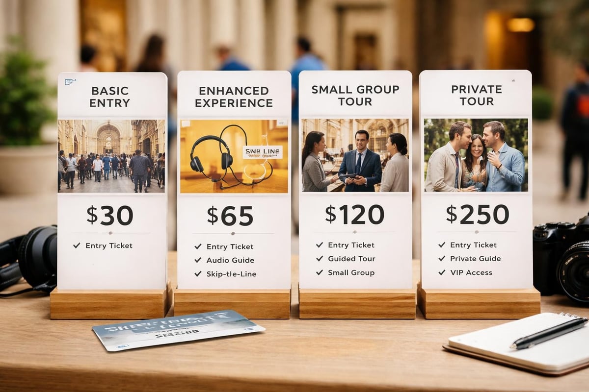 Tours and tickets tiers