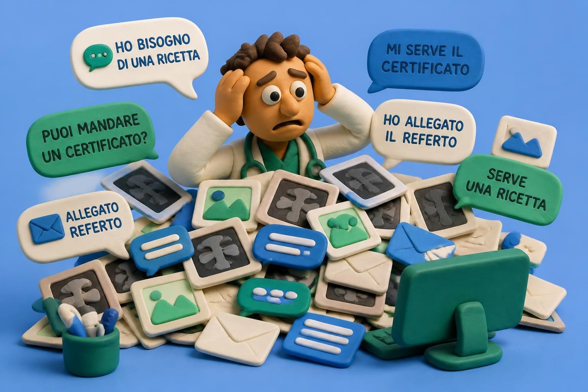 Caos messaggi medico WhatsApp