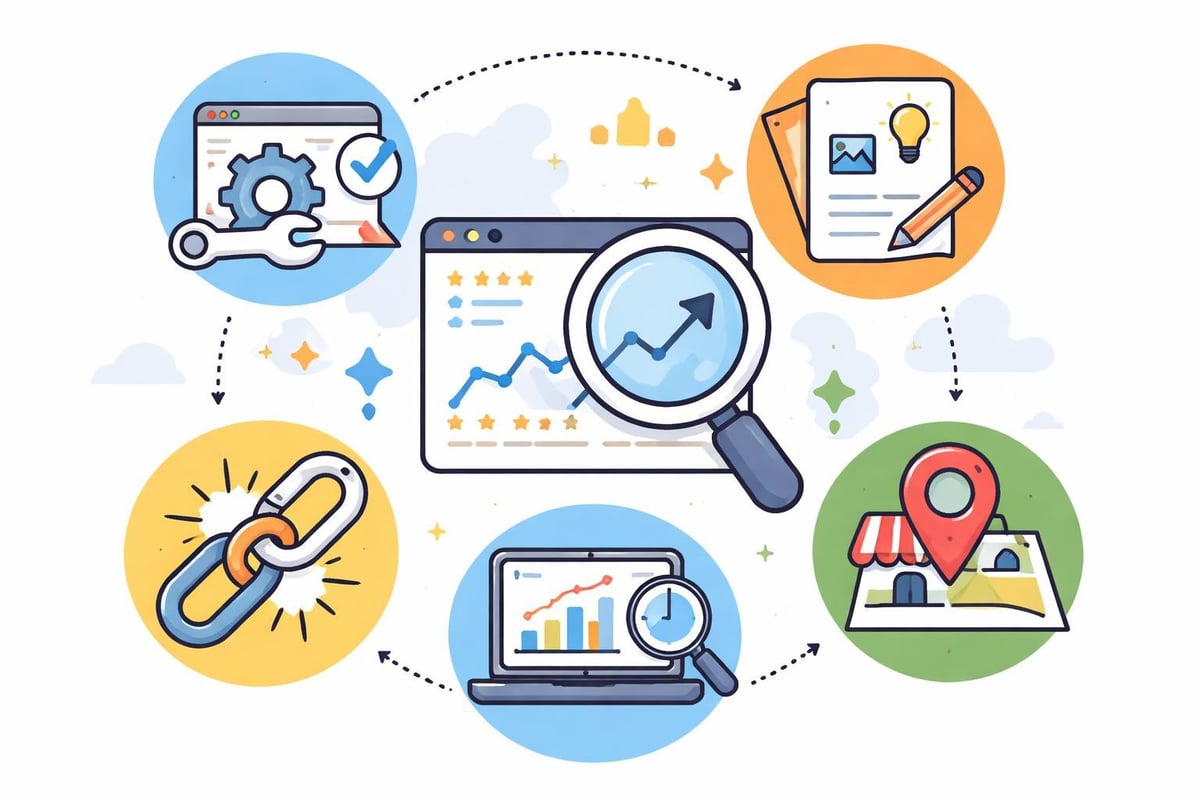 SEO Strategie Komponenten