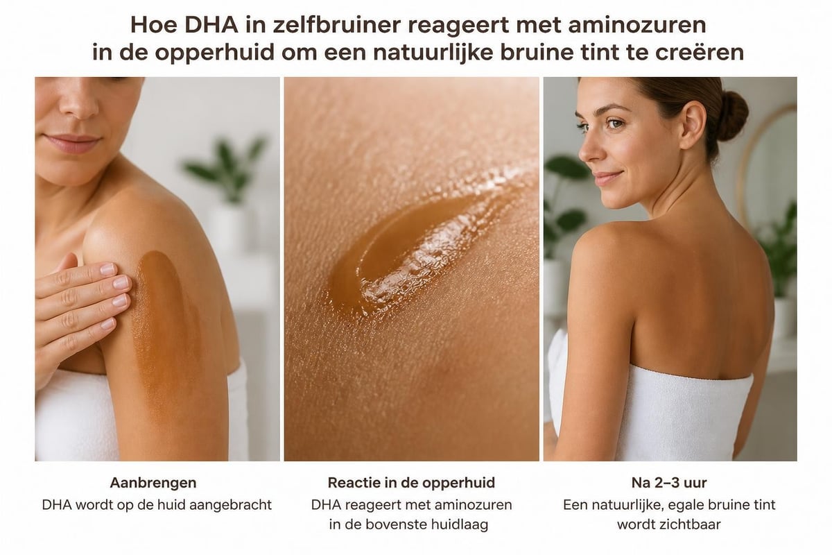DHA reaction with skin cells