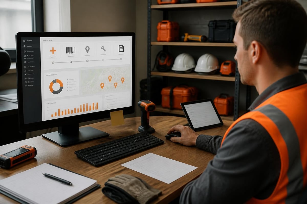 Equipment Tracking Software: Complete Guide for 2026 Equipment tracking workflow diagram