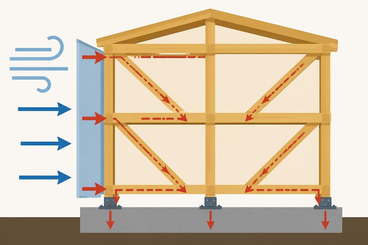 Load transfer in timber frames