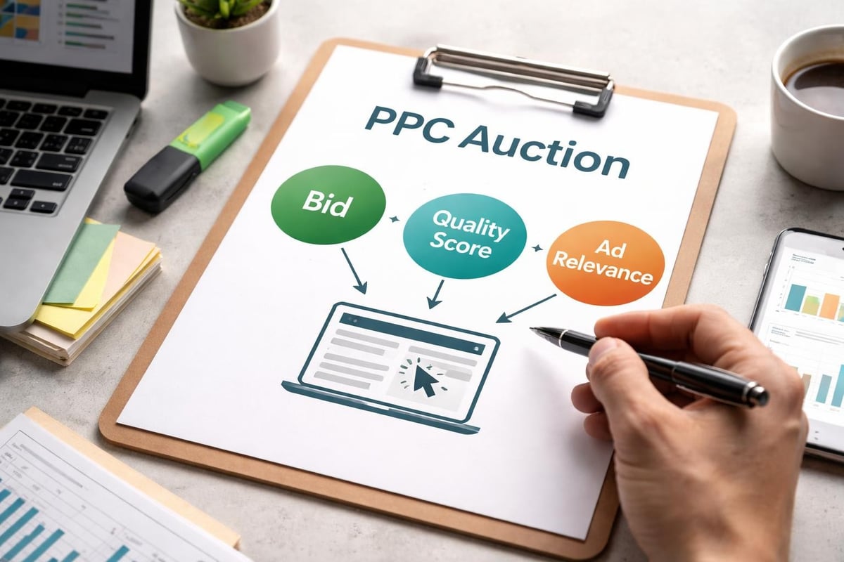 PPC auction process