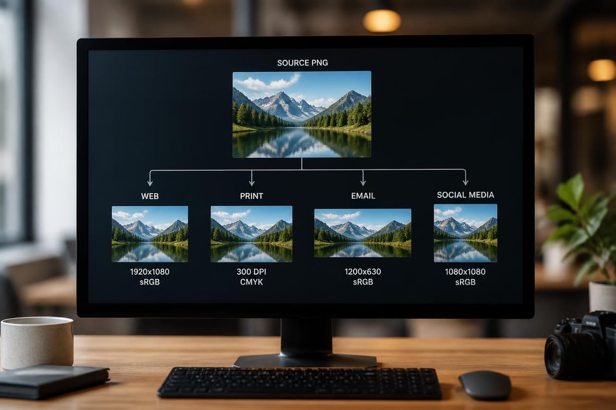 Multi-channel export workflow
