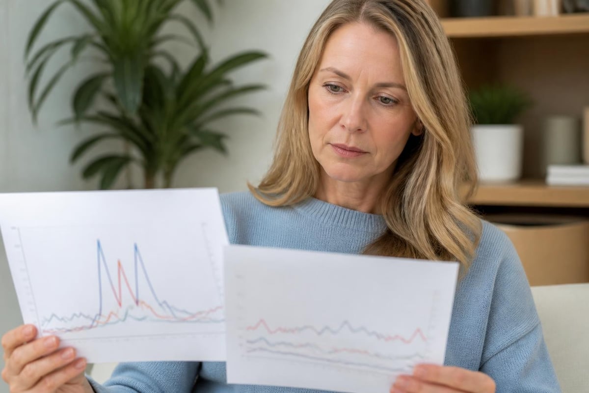 Hormonal fluctuation during perimenopause