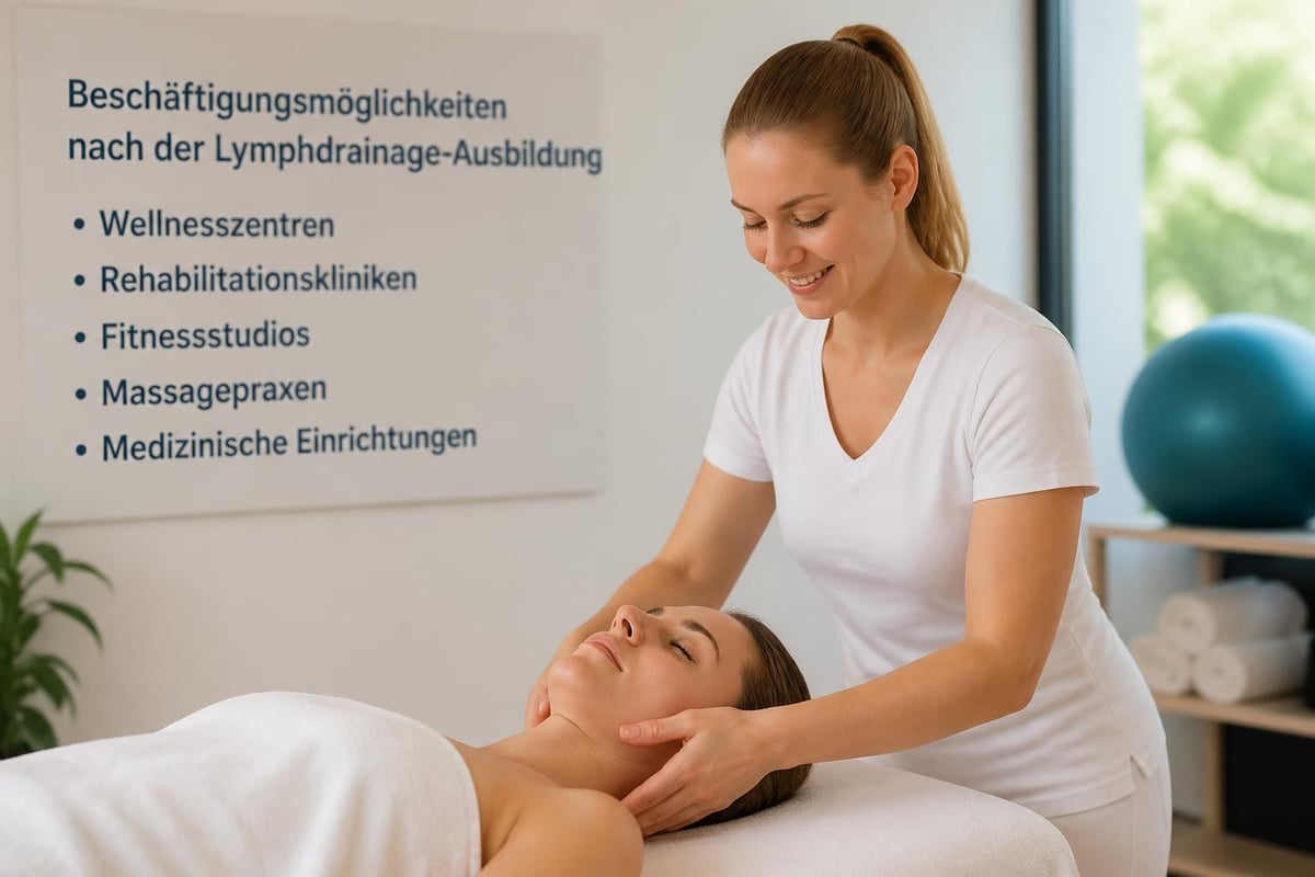 Berufliche Einsatzgebiete Lymphdrainage