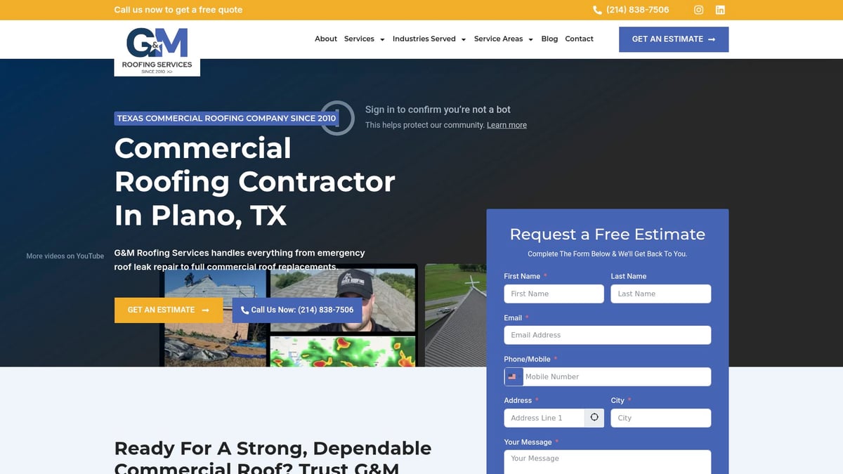 Top 7 Roofing Contractors Plano TX Picks for 2026 - G&M Roofing Services