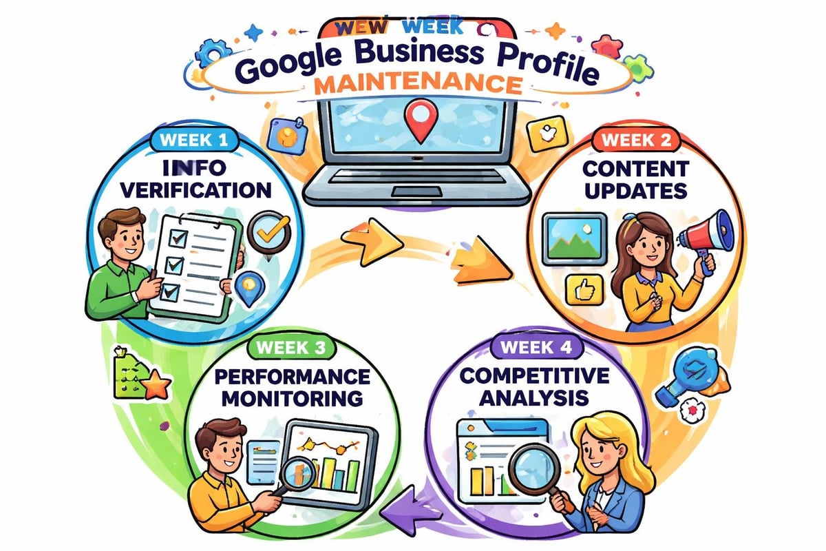 Monthly GMB maintenance workflow