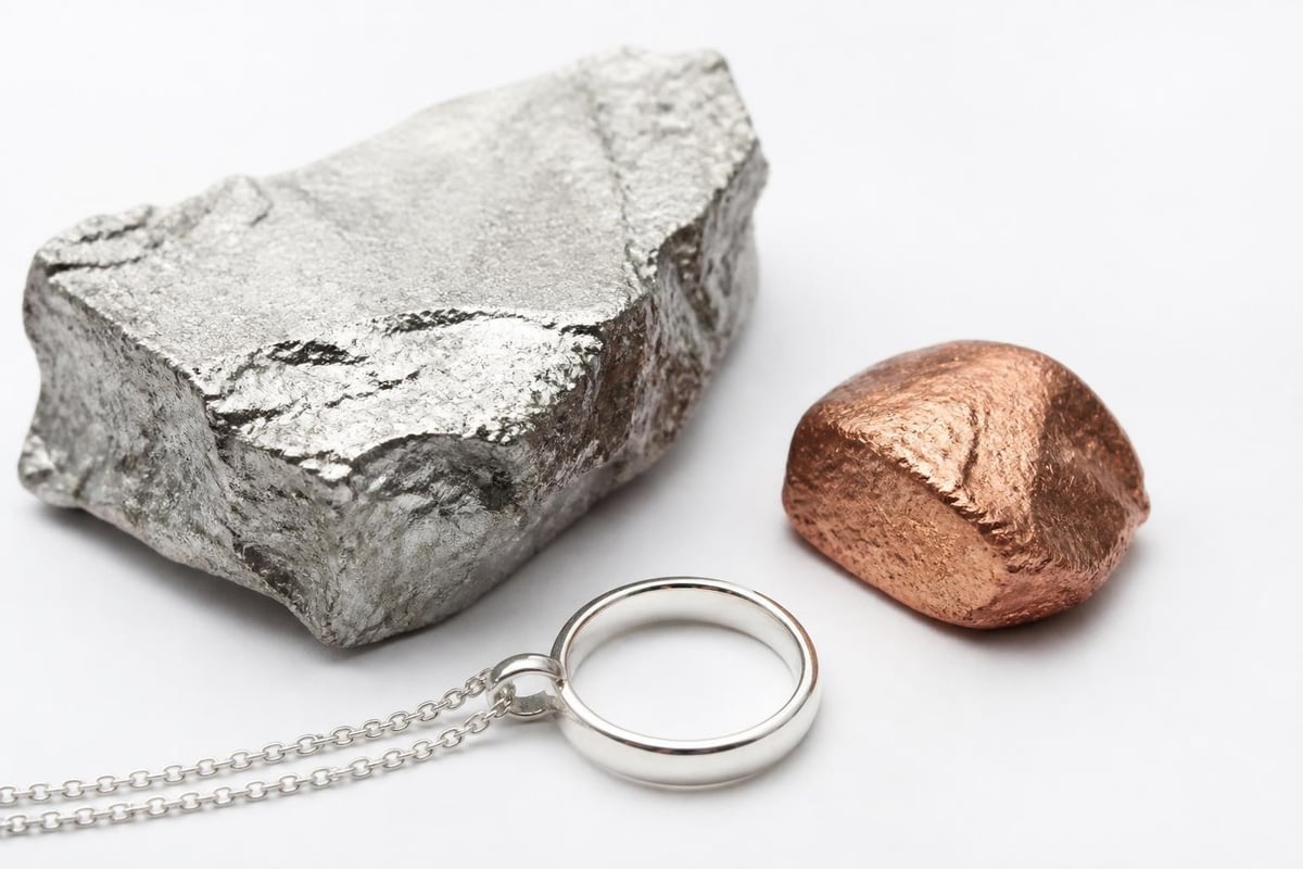 Sterling silver alloy composition