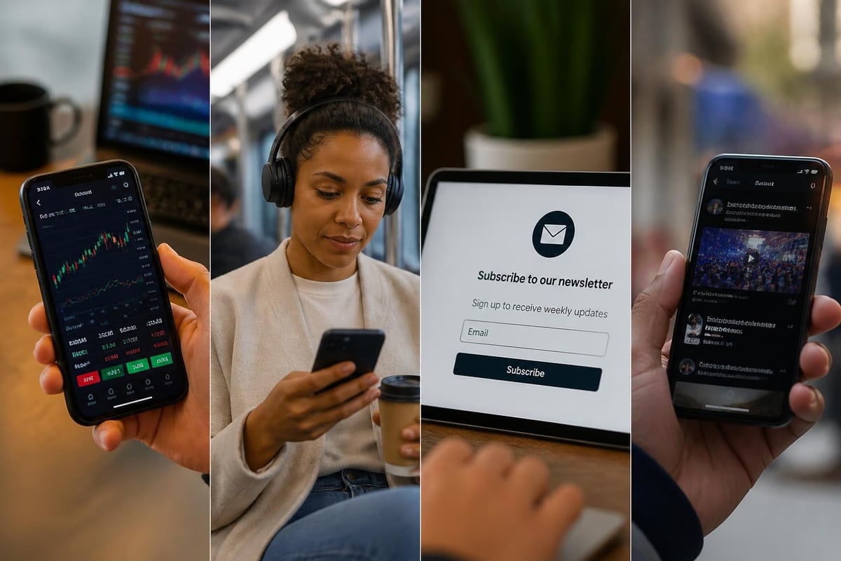 Digital financial news consumption