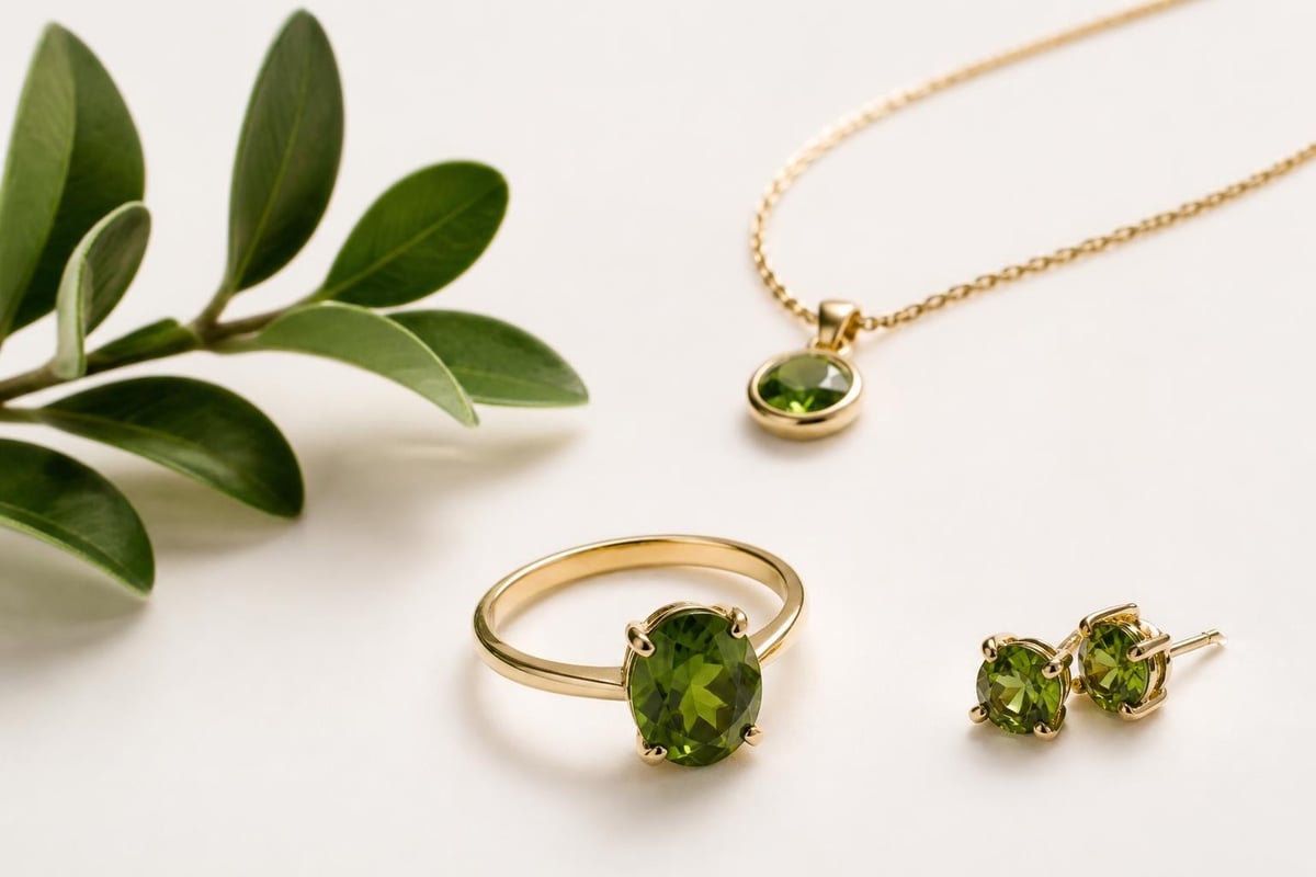Color psychology of green in jewelry