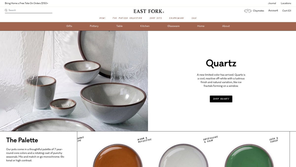 9 Amazing Handmade Ceramic Christmas Ornaments for 2025 - Modern Geometric Bauble Set by East Fork Pottery