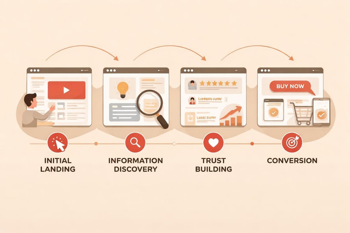 Website user experience flow