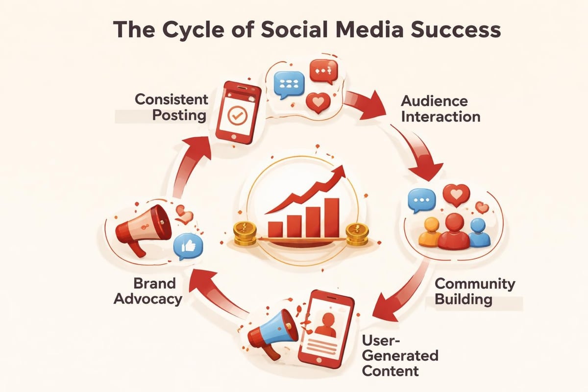 Social media engagement cycle