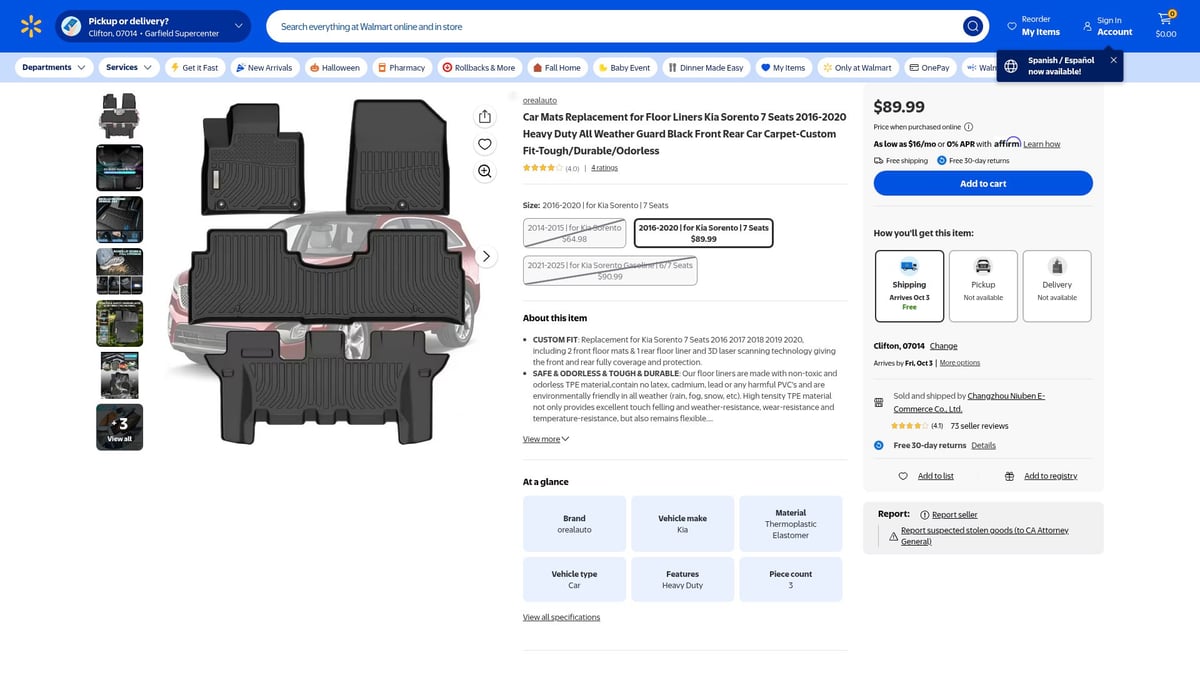 7 Best Kia Sorento Floor Mats for Ultimate Protection 2025 - Car Mats Replacement for Floor Liners Kia Sorento 7 Seats 2016-2020 Heavy Duty All Weather Guard Black Front Rear Car Carpet-Custom Fit-Tough/Durable/Odorless