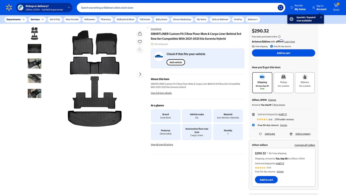 7 Best Kia Sorento Floor Mats for Ultimate Protection 2025 - SMARTLINER Custom Fit 3 Row Floor Mats & Cargo Liner Behind 3rd Row Set Compatible With 2021-2023 Kia Sorento Hybrid