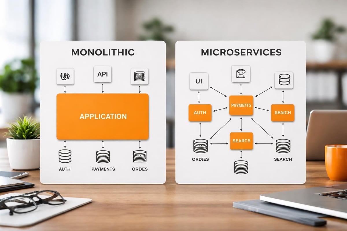 Custom Software Applications That Drive Growth Software architecture diagram
