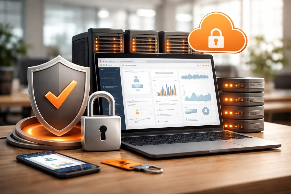 Custom Software Applications That Drive Growth Security layers diagram