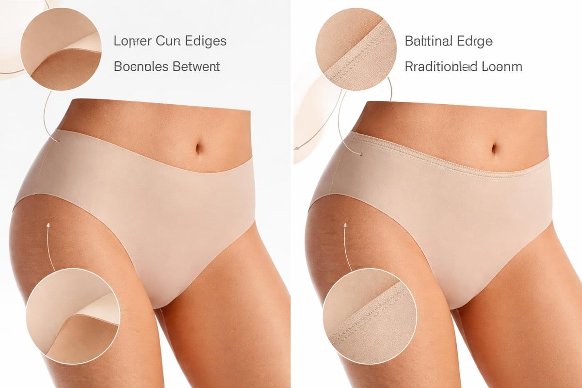 Seamless lingerie construction