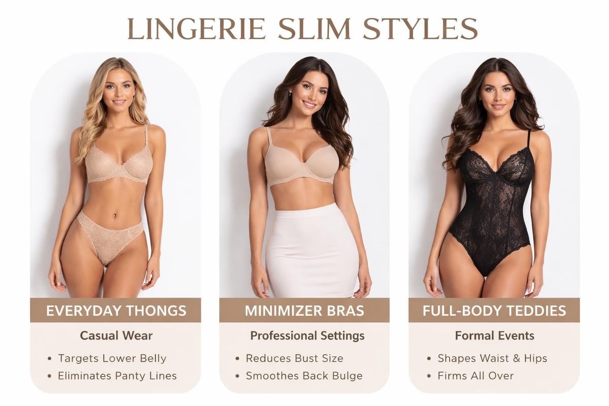 Lingerie styles comparison