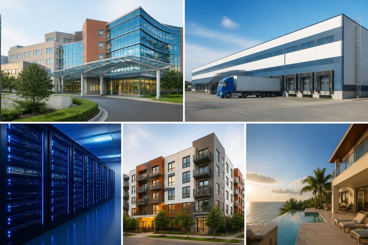 Major real estate investment sectors