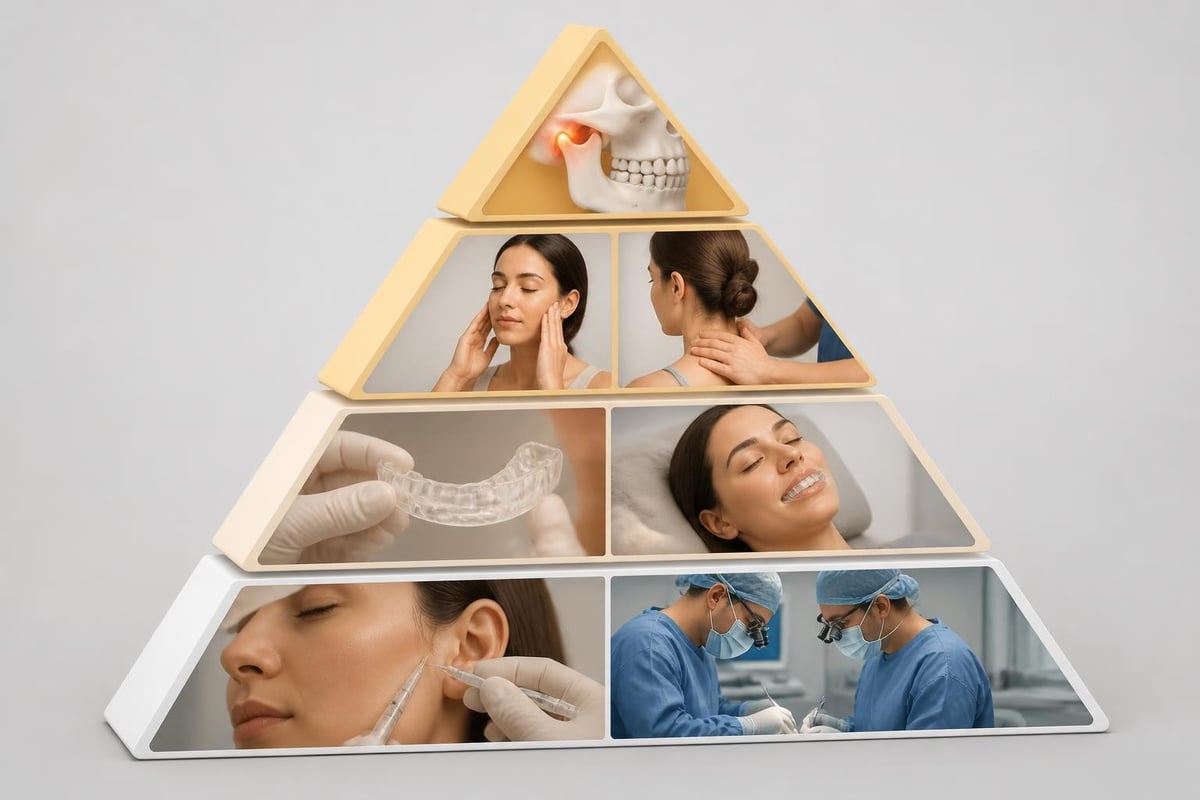 Conservative TMJ treatment hierarchy