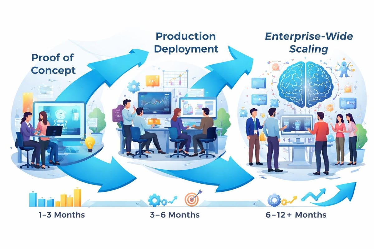 AI implementation phases