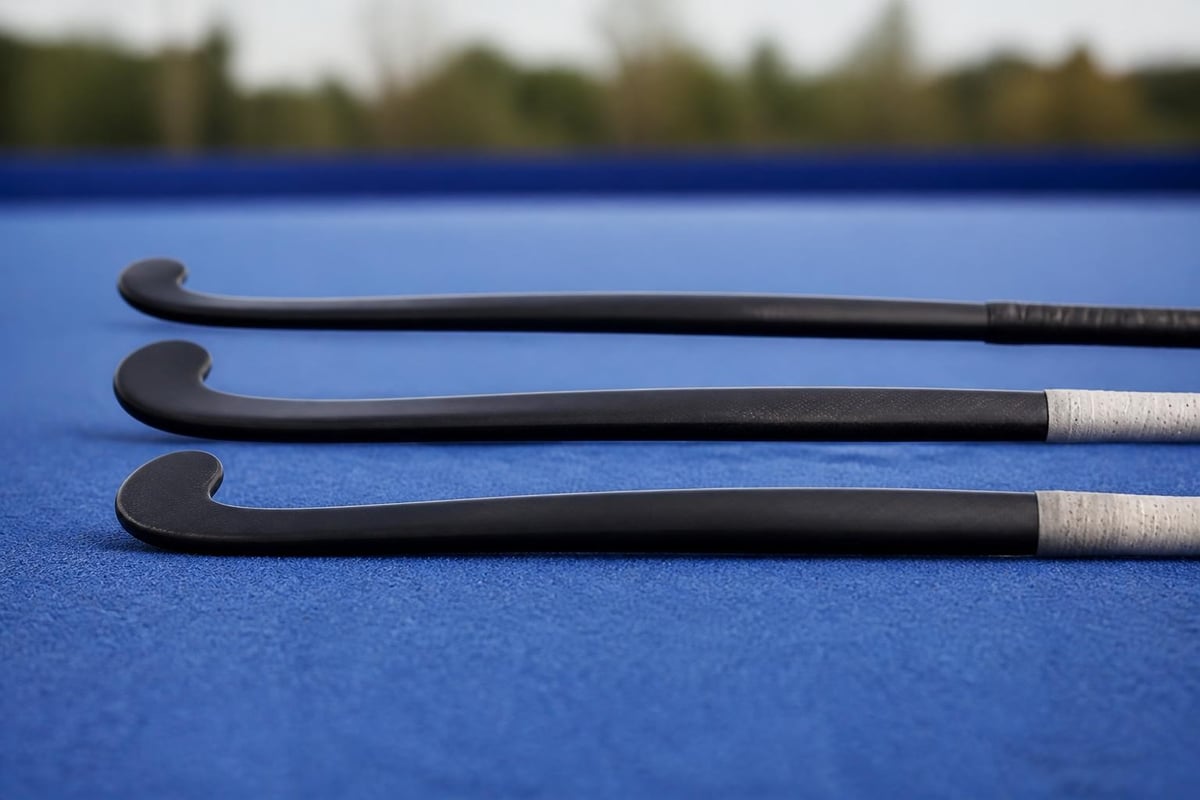 Field hockey stick bow profiles