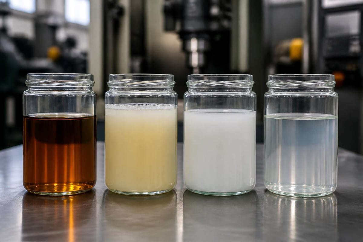 Metal cutting fluid categories