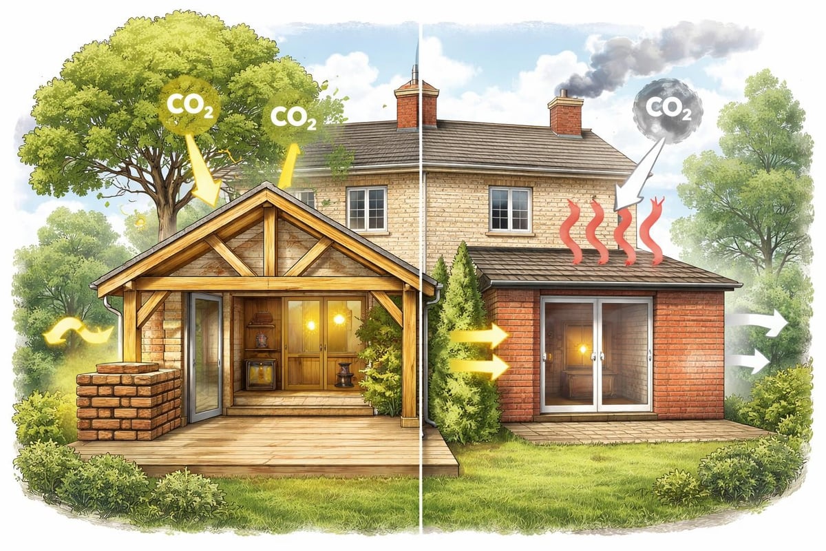 Wooden extension environmental benefits