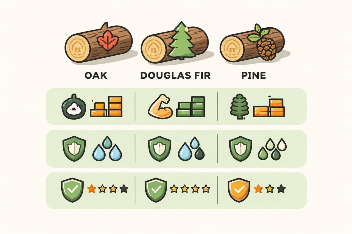 Structural properties comparison of house timber