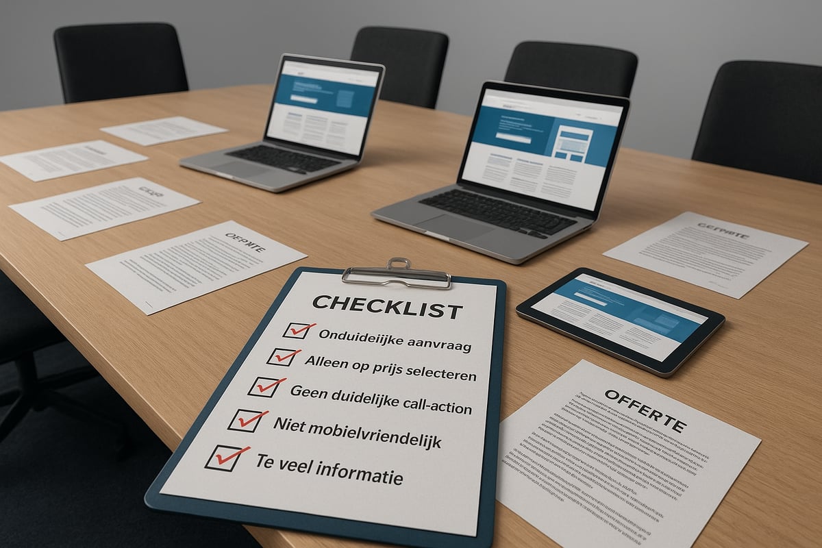 Veelgemaakte Fouten en Valkuilen bij Website Offertes