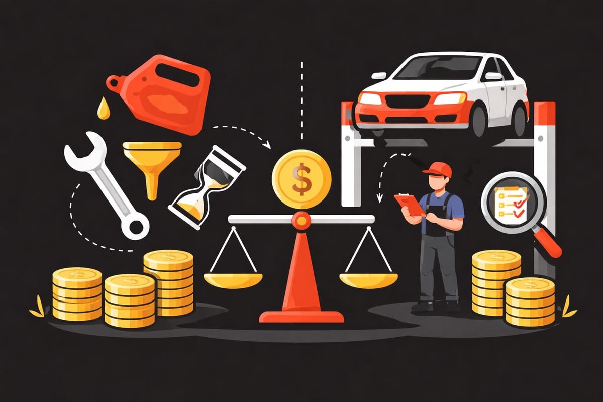 DIY versus professional oil change