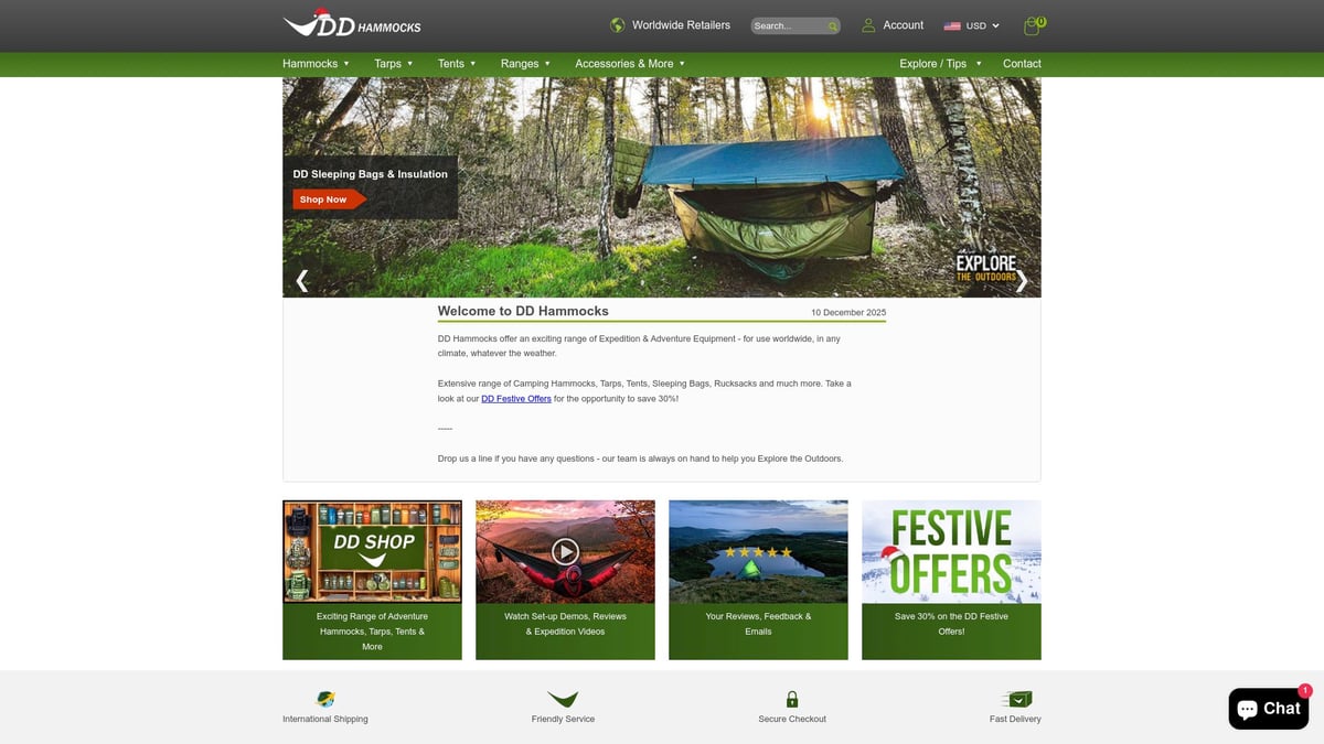 9 Essential Waterproof Shelter For Camping Picks In 2026 - DD Hammocks SuperLight Tarp Tent