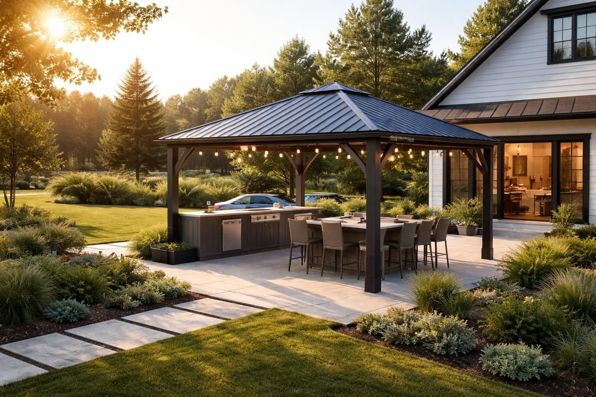 Patio gazebo placement considerations