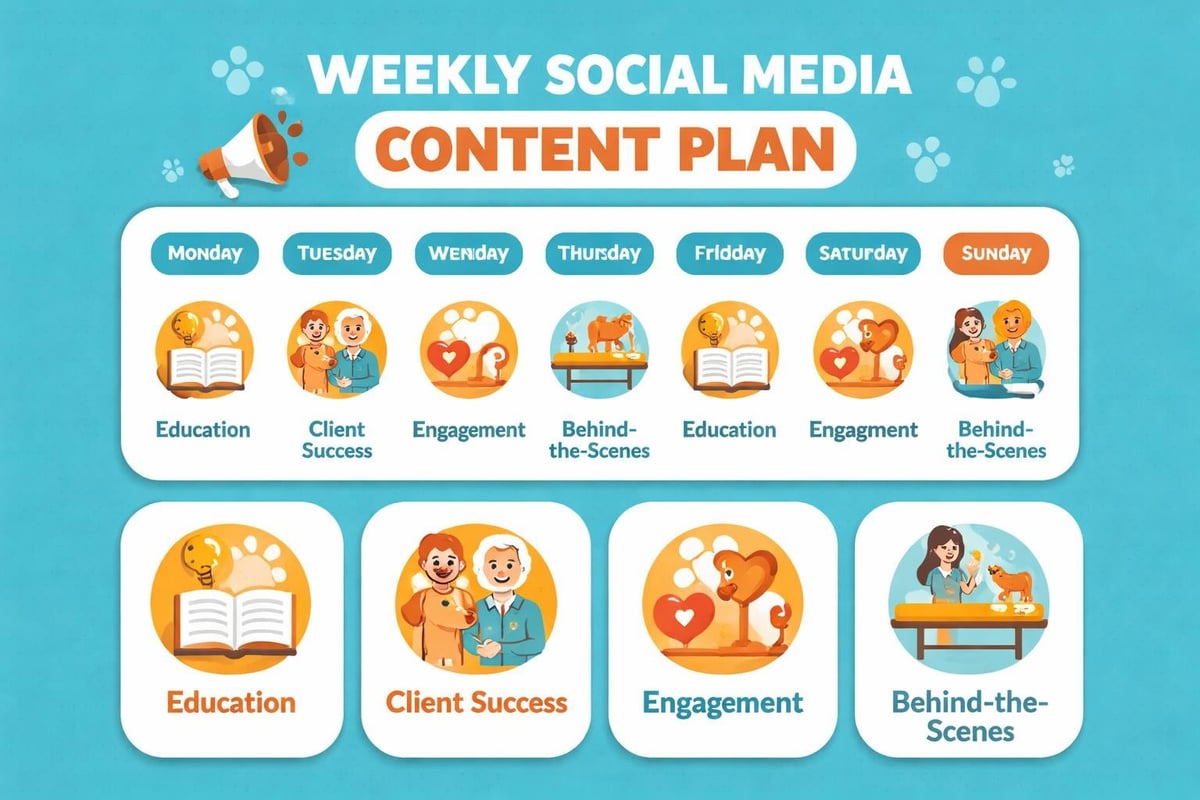 Social media content calendar