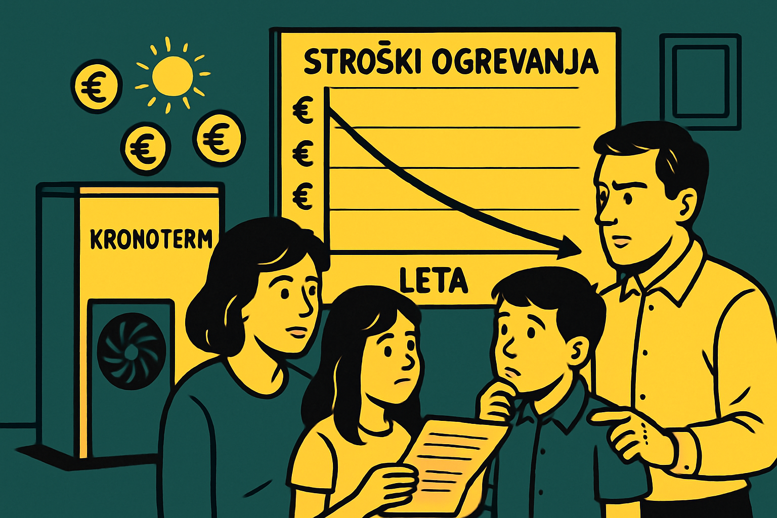Stroški, prihranki in ekonomika Kronoterm toplotnih črpalk