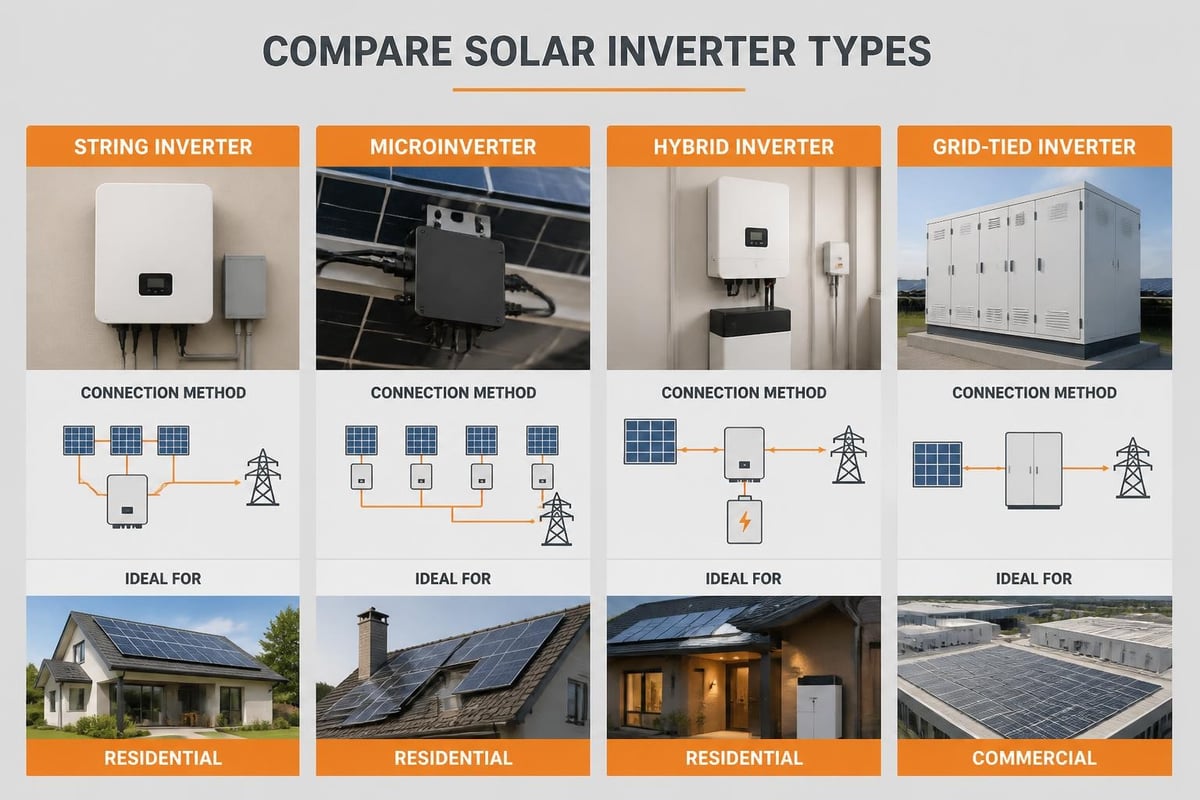 Solar inverter technologies comparison