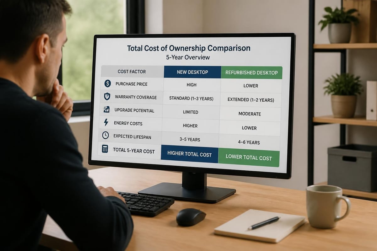 Refurbished desktop cost comparison
