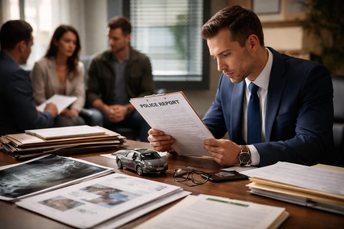 Legal investigation process after collision