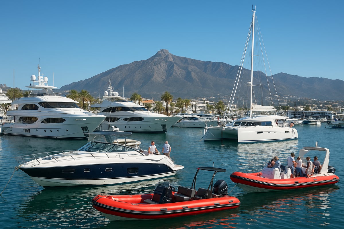 Types of Boats Available for Hire in Marbella