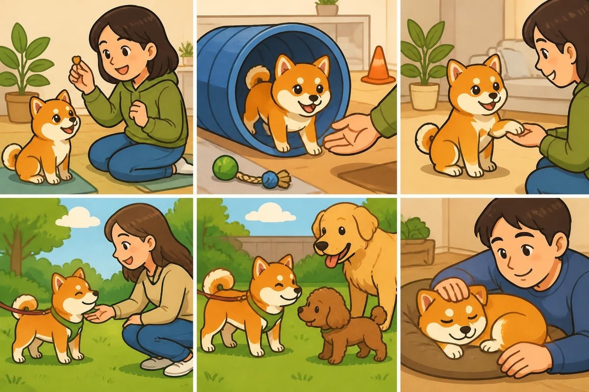 Shiba inu training socialisatie