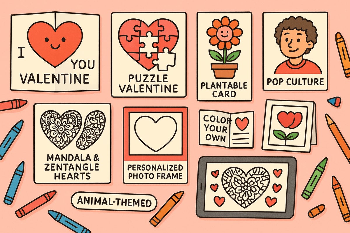 9 Creative Valentines to Color Ideas for 2026