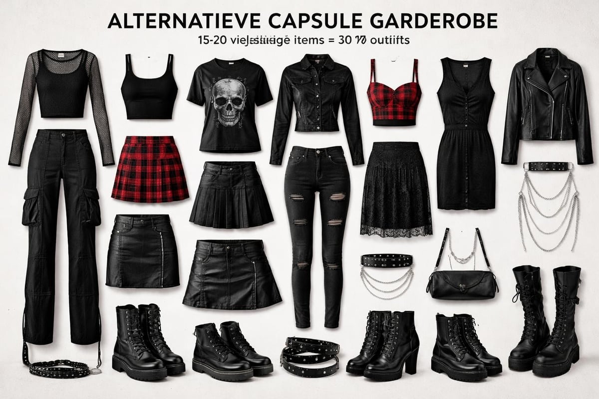Capsule wardrobe voor alternatieve mode